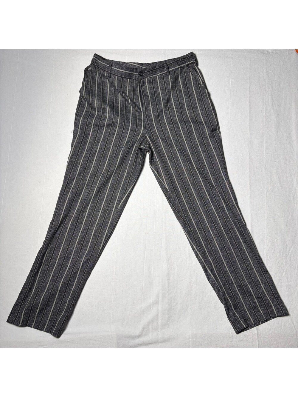 Gray Striped Pants